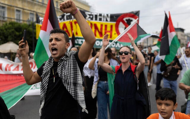Greece anti-Israel protests